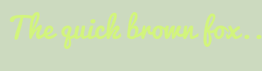 Image with Font Color D2F47D and Background Color CCDABF